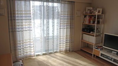 豊中市・小路のマンションのカーテンはSTORYの新作カーテンでナチュラルに！