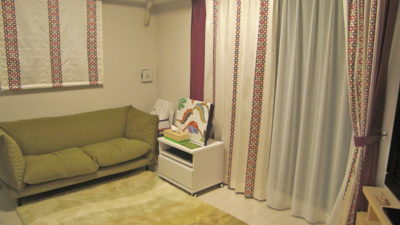 尼崎市・園田駅のマンションにフランス製のカーテンでリッチな雰囲気を演出！