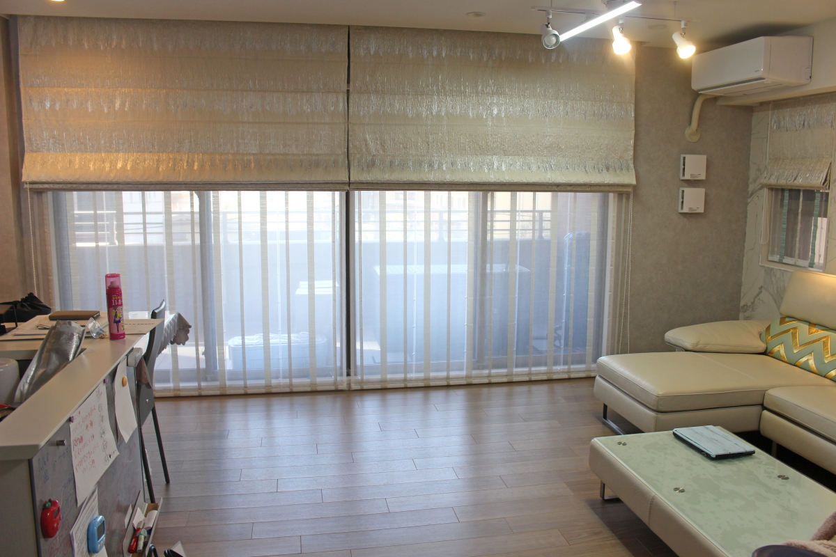 大阪市天王寺区マンションのオーダーカーテンはNEED'Kのモダンな生地で 