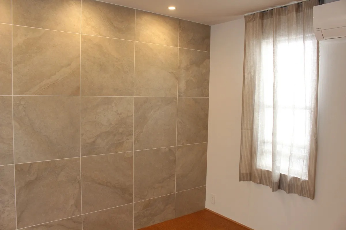 麻　ストライプ　カーテン　京都市