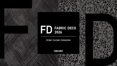 リリカラ、新作カーテンファブリックデコ2026の展示カーテンサンプルが入荷！